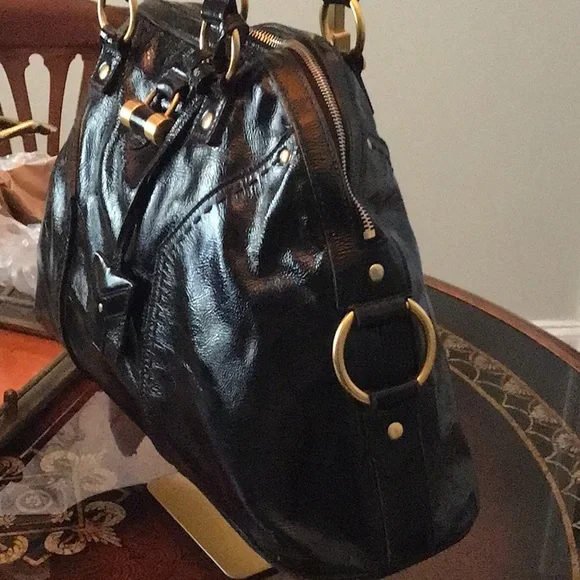 YSL Saint Laurent Muse Black Leather Shoulder Bag w/ COA & Key - Picture 5 of 16